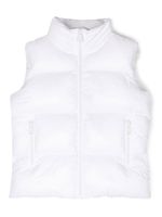 DSQUARED2 KIDS gilet matelassé à logo imprimé - Blanc