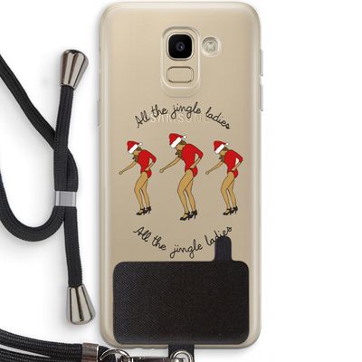 Jingle Ladies: Samsung Galaxy J6 (2018) Transparant Hoesje met koord