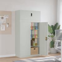 Archiefkast 90x40x180 cm staal lichtgrijs