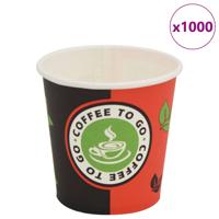 VidaXL Wegwerp koffiebekers papier 120 ml (4 oz) 1000 st