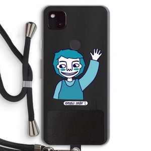 Zwaai: Pixel 4a 5G Transparant Hoesje met koord