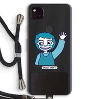 Zwaai: Pixel 4a 5G Transparant Hoesje met koord