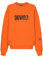 Dolce & Gabbana DGVIB3 logo-print cotton hoodie - Orange