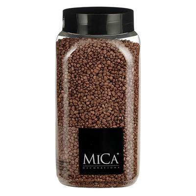 Mica Decorations decoratie stenen/granulaat - 650ml - koper - hobby steentjes