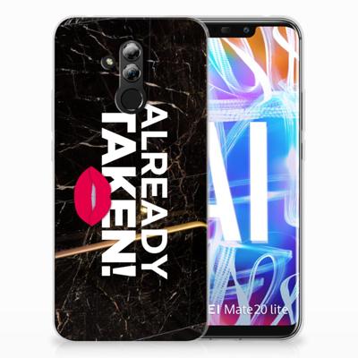 Huawei Mate 20 Lite | Siliconen hoesje | met naam Already Taken Black