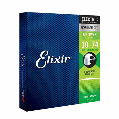 Elixir 19062 Optiweb Snaren voor 8-Snarige Elektrische Gitaar (10-74)