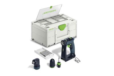 Festool CXS 18-Basic-Set - Accu-schroefboormachine | zonder accu&apos;s en lader in Systainer - 577333