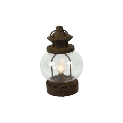 LED Lantaarn Margido roest Ø13xH20cm