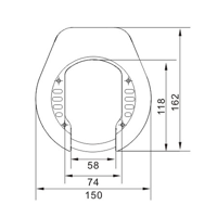 Lynx lazo model block xxl ringslot art-2 plug-in voor ketting