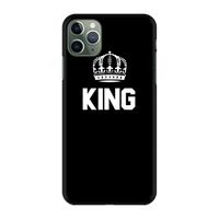 King zwart: Volledig geprint iPhone 11 Pro Max Hoesje
