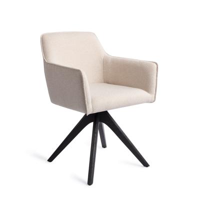 Jesper Home Eetkamerstoel 'Hofu' Revolve Oak Black, kleur Enoki