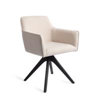 Jesper Home Eetkamerstoel 'Hofu' Revolve Oak Black, kleur Enoki
