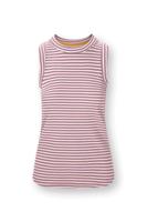Pip Studio Trinity Top Mouwloos Little Sumo Stripe Lila XS