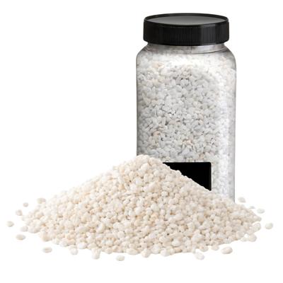 Home & Styling decoratie stenen/granulaat - 4x - 650ml - wit - hobby steentjes