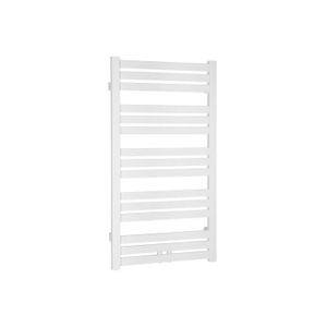 Handdoekradiator Sapho Nevel Recht Middenaansluiting 55.5x158.3 cm 621W Wit Sapho