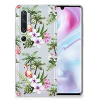 Xiaomi Mi Note 10 Pro TPU Hoesje Flamingo Palms - thumbnail