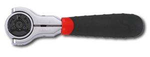 Ratel 3/8", met draaibare kop, kort 72-tands 7110402