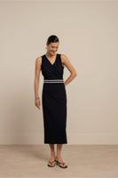 Studio Anneloes Tirza Tape Dress 13804 Zomerjurkjes 6900 Dark Blue