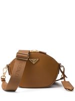 Prada mini sac porté épaule en cuir - Marron - thumbnail