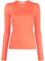 Off-White haut à logo imprimé - Orange