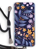 Flowers with blue leaves: Honor 10 Transparant Hoesje met koord