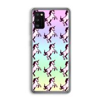 Musketon Unicorn: Samsung Galaxy A41 Transparant Hoesje
