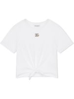 Dolce & Gabbana Kids t-shirt en coton à logo DG - Blanc