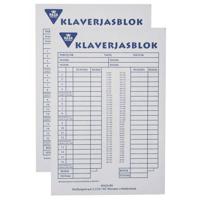 Klaverjassen Scoreblok - 2x - 50 vellen - papier