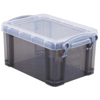 Really Useful Box 0,7 liter, transparant smoke