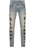 AMIRI jean skinny Camo Bones - Bleu