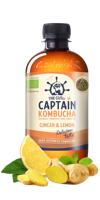 The GUTsy Captain Kombucha Ginger Lemon