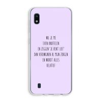 Relatief: Samsung Galaxy A10 Transparant Hoesje