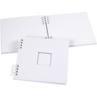 Creativ Company Spiraal gebonden scrapbook, afm 20x20 cm, 250 gr, wit, 1 stuk