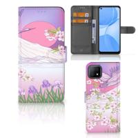 OPPO A73 5G | Telefoonhoesje | Met pasjeshouder | Bird Flying