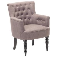 Beliani ALESUND - Fauteuil-Beige-Polyester - thumbnail