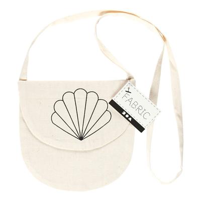 Creativ Company Schoudertas katoen oesterschelp, 15x14cm
