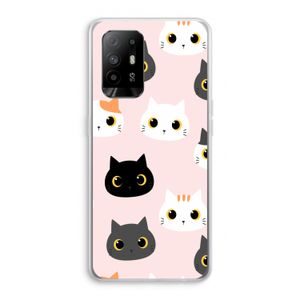 Katten: Oppo A94 5G Transparant Hoesje
