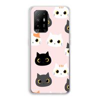 Katten: Oppo A94 5G Transparant Hoesje