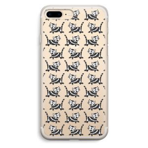 Zwarte poes: iPhone 7 Plus Transparant Hoesje