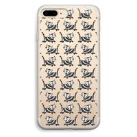 Zwarte poes: iPhone 7 Plus Transparant Hoesje Zwarte poes: iPhone 7 Plus Transparant Hoesje