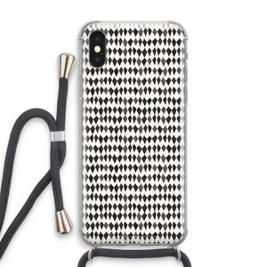Crazy shapes: iPhone X Transparant Hoesje met koord