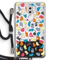 Kleurrijke katten: Honor 6X Transparant Hoesje met koord