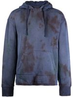 Stain Shade hoodie en coton à lien de resserrage - Violet