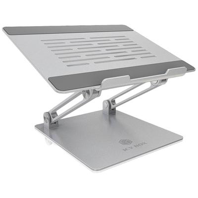 ICY BOX IB-NH300, Notebookhalter höhenverstellbar, Aluminium, für Notebooks bis 17 Laptophouder In hoogte verstelbaar