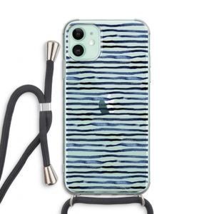 Verrassende lijnen: iPhone 11 Transparant Hoesje met koord
