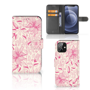 iPhone 12 | 12 Pro (6.1") Hoesje Pink Flowers
