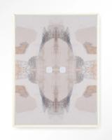 Urban Cotton Wandkleed 'Chiru Antelope' 110 x 145cm in Floating Frame - off white