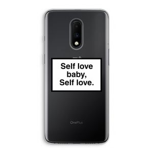 Self love: OnePlus 7 Transparant Hoesje