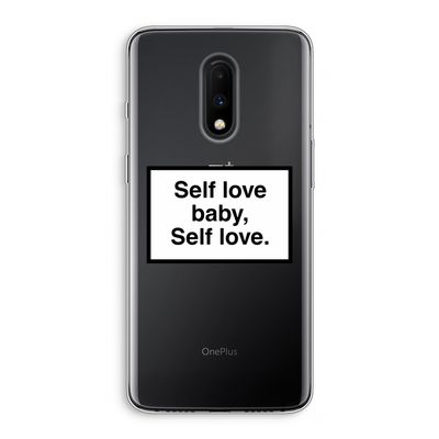 Self love: OnePlus 7 Transparant Hoesje