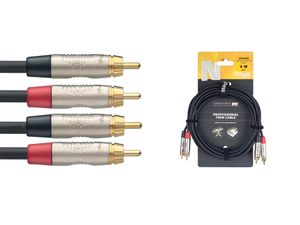 Stagg NTC6CR Deluxe Tulpkabel 6m